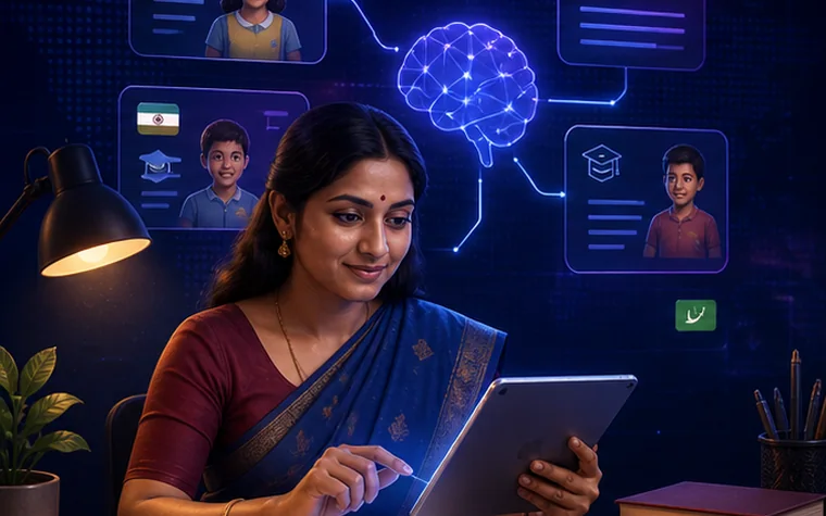 An educator using AI to create more accessible lessons